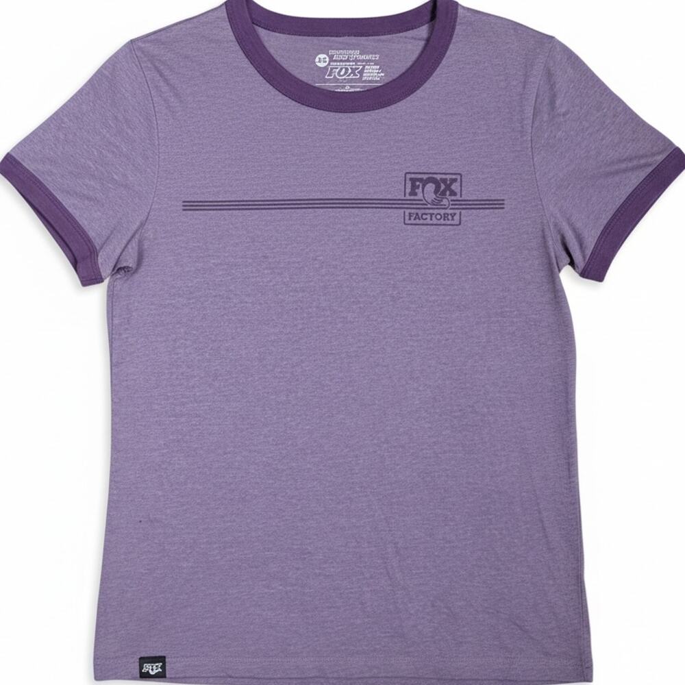 Fox Racing Factory Youth Girls Purple Ringer T-Shirt Size XL Riding Racing Kids - Picture 2 of 7